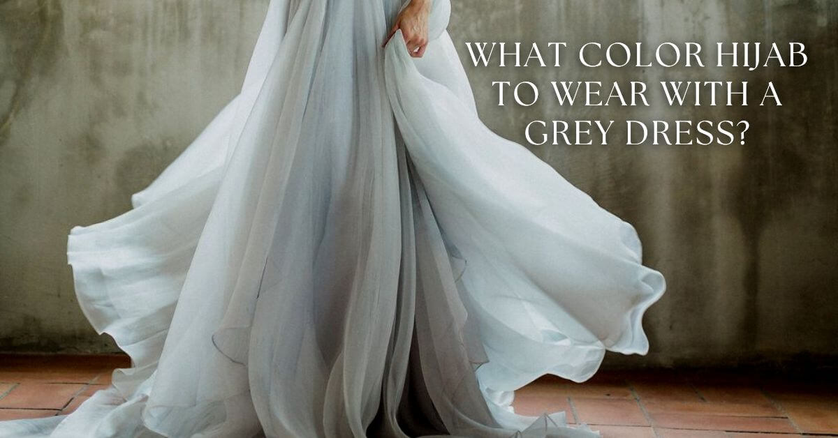 what color hijab goes with grey dress MH25 Multi-Color Two-Piece Jilbab Set main image 0