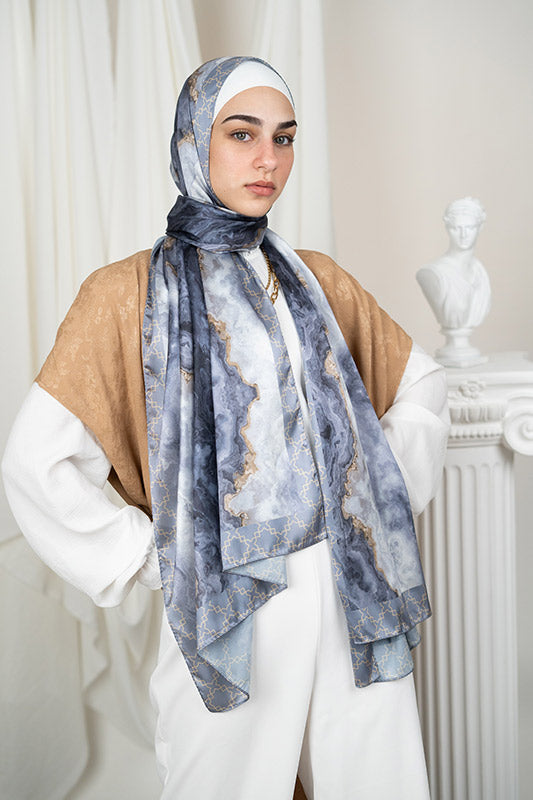 Slate n\' Gold in Satin