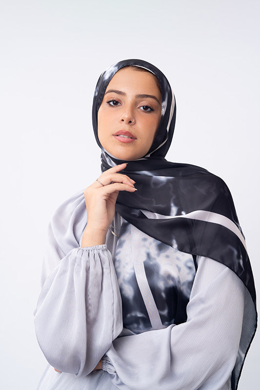 Black Marble in Satin