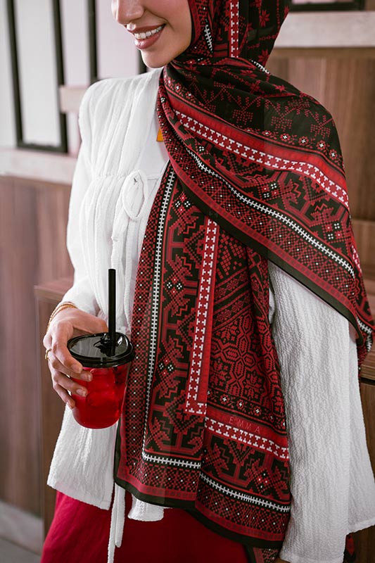Turath By Randa Turath Heritage Chiffon Hijab for Modest Style | EMMA – E M M A