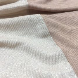 caramelized sugar emma scarf flat lay in the color beige shimmer and cafe