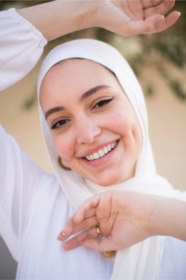 White Elegance by EMMA. White Modal Hijab