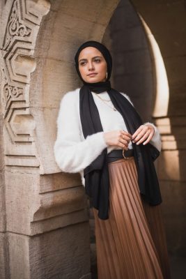 Black Elegance by EMMA. Black Modal Hijab