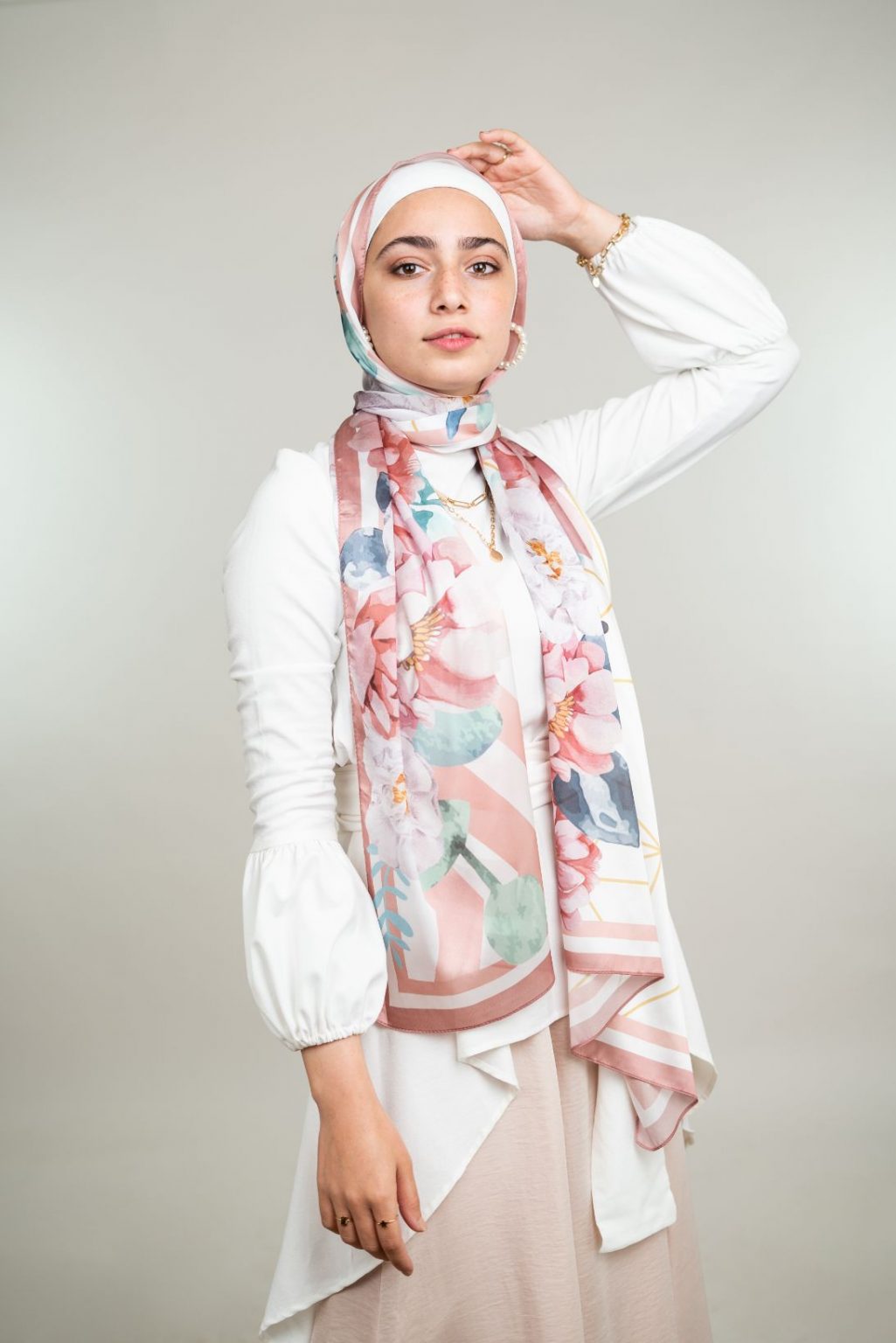floral hijab
