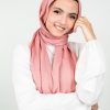 Rosette Elegance: Dusty Pink Hijab by EMMA
