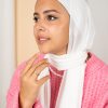 Effortless White by EMMA. White Chiffon Hijab