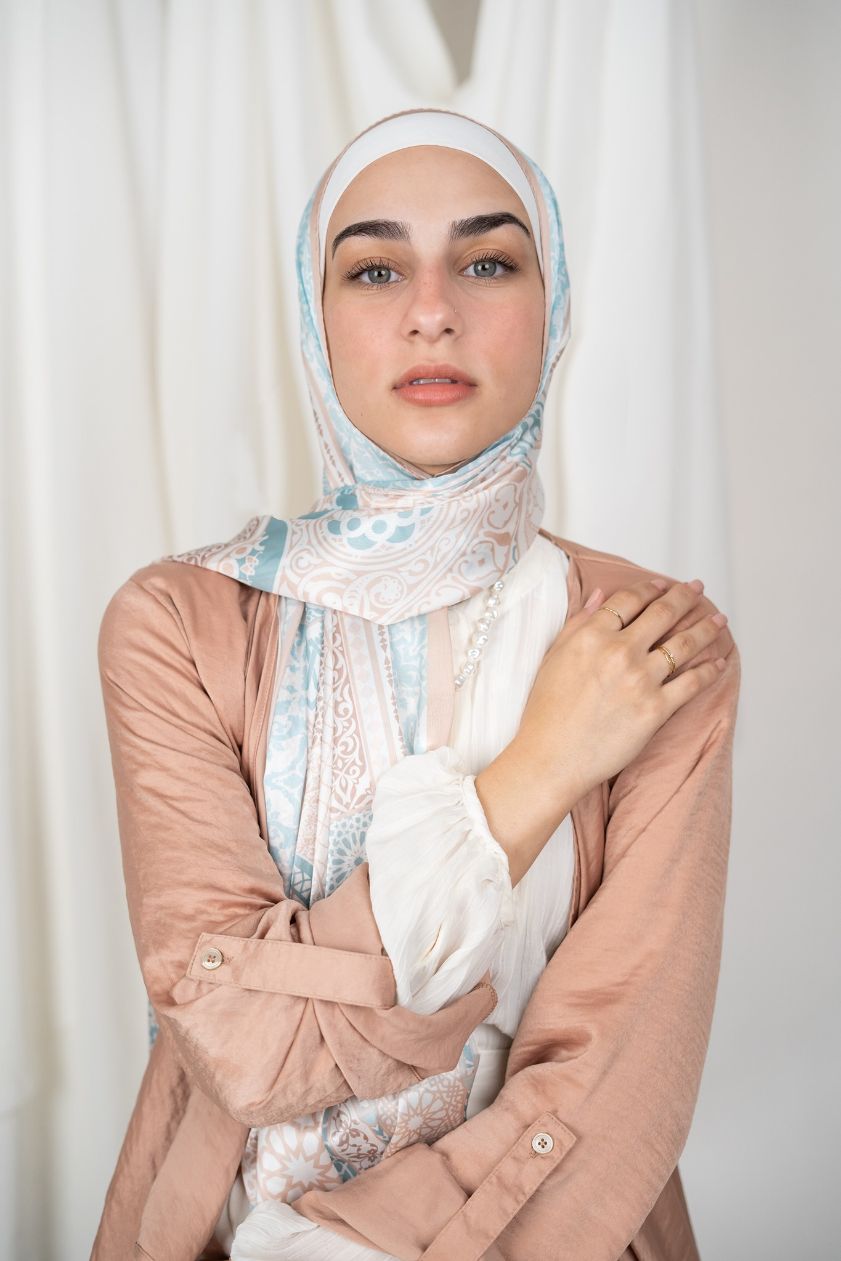 Satin is one of the best fabrics for hijab