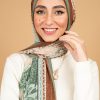 Remal by EMMA. Colors: brown and olive hijab