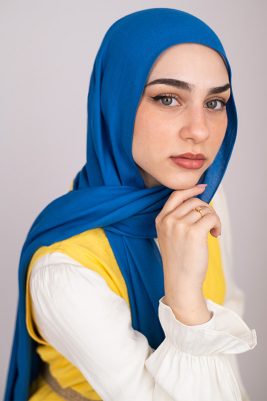 Sapphire Elegance by EMMA. Royal blue hijab