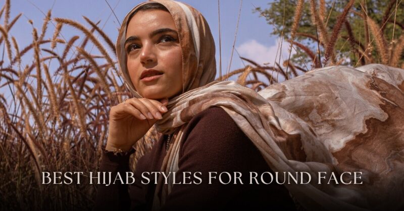 how to wear hijab for round chubby face