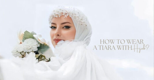 how to wear tiara with hijab