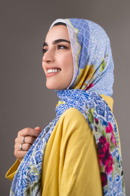 Citrus Blue by EMMA. Dark blue hijab.
