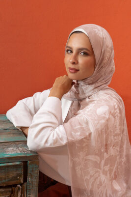 Simply Wild by EMMA. Light Brown Chiffon Hijab.