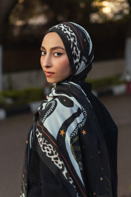 Leo Star by EMMA - Unique animal print hijab.